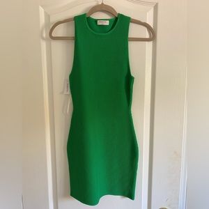 Babaton Sculpt Knit Racer Mini Dress